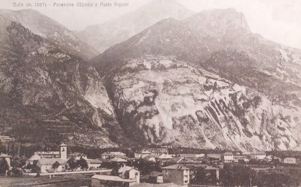 Cartolina - Oulx ( m. 1067 ) - Panorama Abbadia …