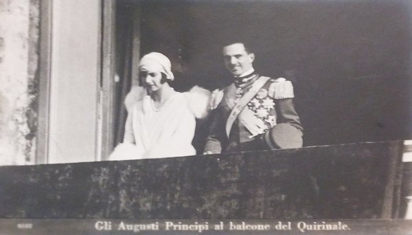 Cartolina - Gli Augusti Principi al balcone del Quirinale - …