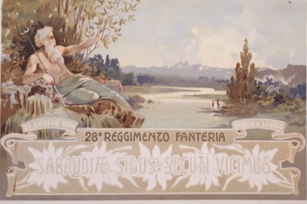 Cartolina - 28^ Reggimento Fanteria 23 Luglio 1866 Borgo e …