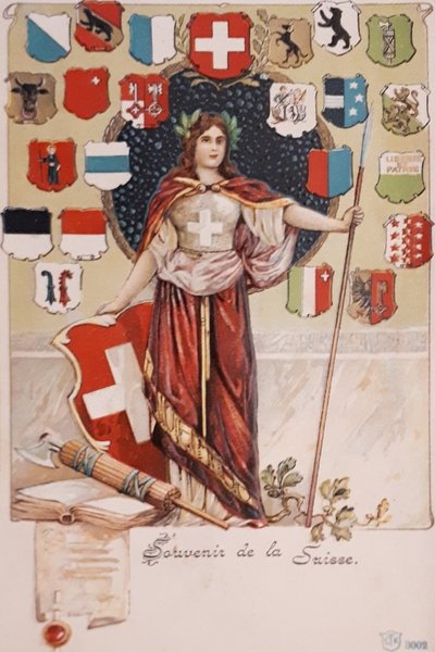 Cartolina - Souvenir de la Suisse - 1900 ca.