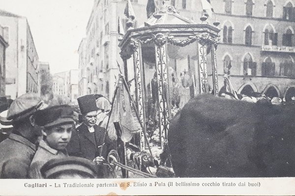 Cartolina - Cagliari - La Tradizionale partenza di S. Efisio …