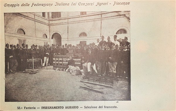 Cartolina - 52^ Fanteria - Insegnamento Agrario - Selezione del …