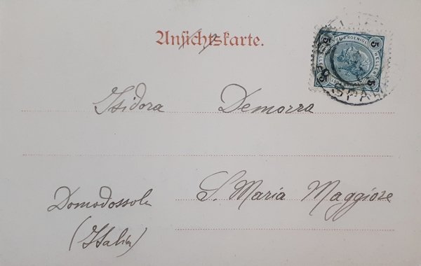 Cartolina - Spalato - Mura del Palazzo Diocleziano - 1904