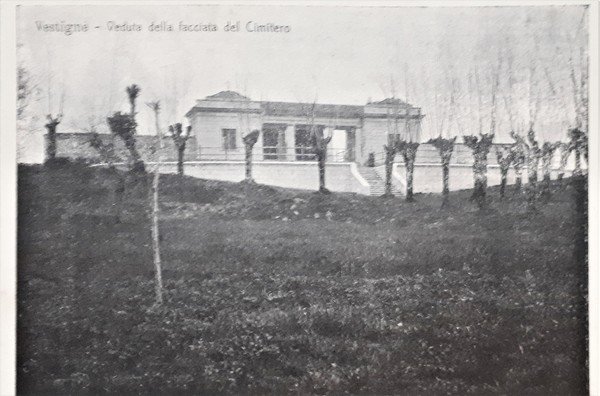 Cartolina - Vestignè - Veduta della facciata del Cimitero - …