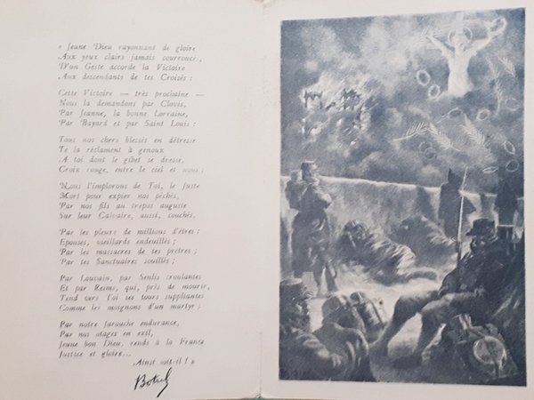 Cartolina - WWI - Pour L'Annee - Priere au Jeune … | Immagine Gallery 2