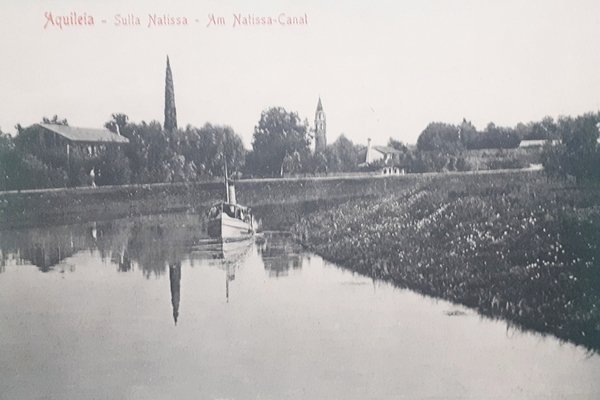 Cartolina - Aquileia - Sulla Natissa - 1908