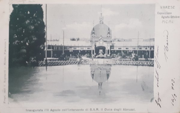 Cartolina - Varese - Esposizione Agosto - Ottobre MCMI - … | Immagine principale