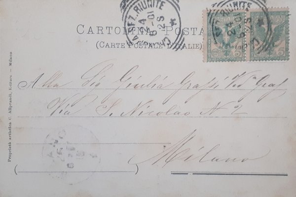 Cartolina - L'Italia illustrata - Milano - Napoli - Roma … | Immagine Gallery 2