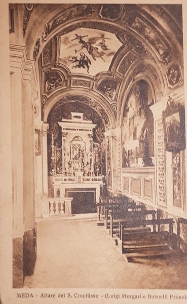 Cartolina - Meda - Altare del S. Crocifisso - 1940 …