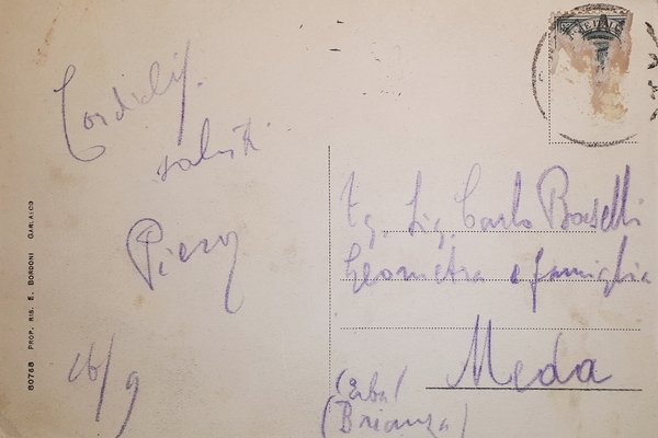 Cartolina - Garlasco - Entrata da Mortara - 1920 ca.