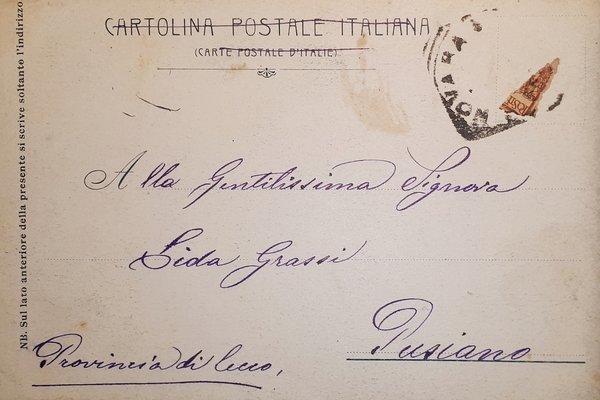 Cartolina - Corso Felice Cavallotti - Novara - 1902 ca.