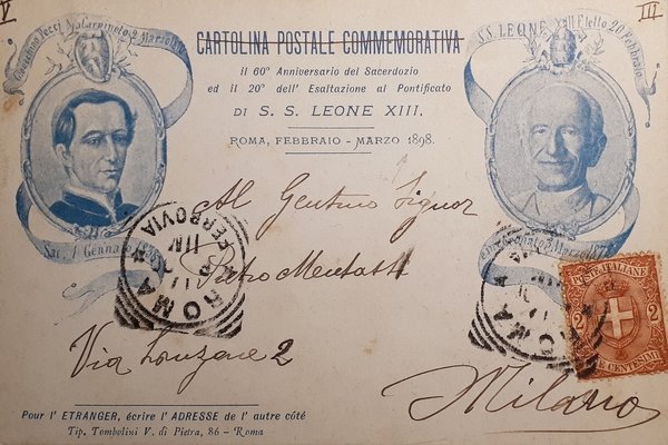 Cartolina - 60^ Anniv.del Sacerdozio ed 20^ Esaltazione di S. …