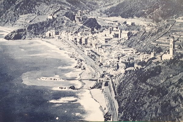 Cartolina - Moneglia vista dall'alto - 1950