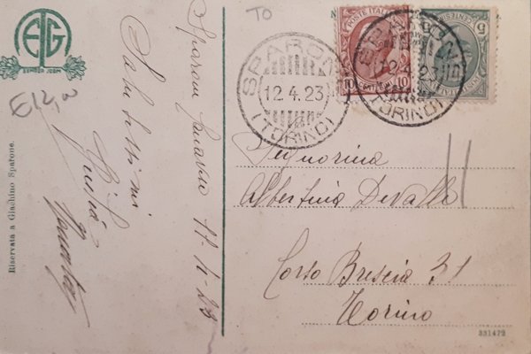 Cartolina - Saluti da Sparone - Valle Orco - Panorama …