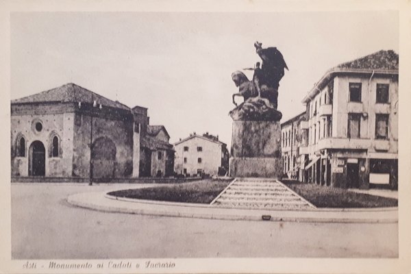 Cartolina - Asti - Monumento ai Caduti e Sacrario - …