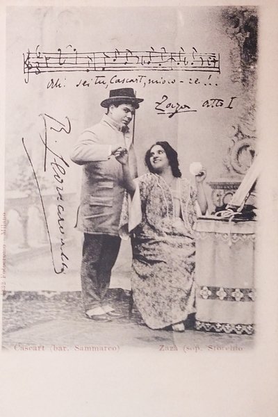 Cartolina Opera Lirica - Ruggero Leoncavallo - Zazà ( atto …