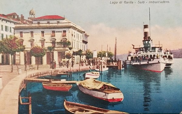 Cartolina - Lago di Garda - Salò - Imbarcadero - …