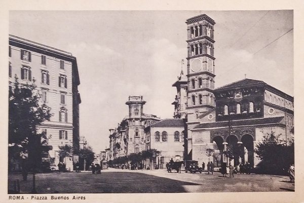Cartolina - Roma - Piazza Buenos Aires - 1930 ca.