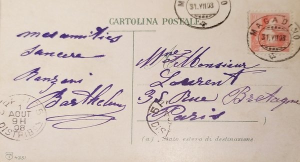 Cartolina - Isola Bella & Pescatori - 1908 | Immagine Gallery 2