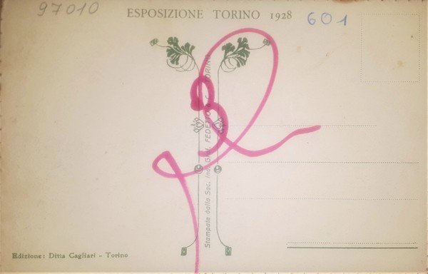 Cartolina - Torino - Galleria - La Donna nel 1928 …