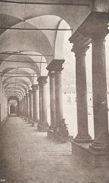 Cartolina - Santuario d'Oropa - Portici - 1918