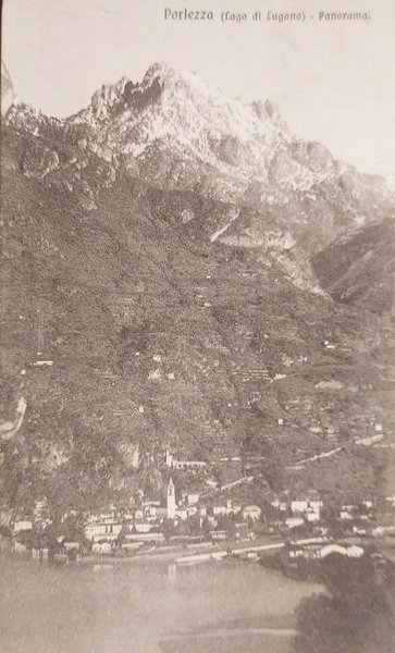 Cartolina - Porlezza ( Lago di Lugano ) - Panorama …