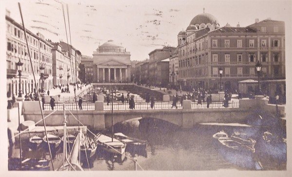 Cartolina - Trieste - Canal Grande del Nuovo Ponte - …