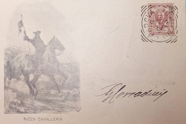 Cartolina - Il Colonnello - Comandante del Reggimento - Nizza … | Immagine principale