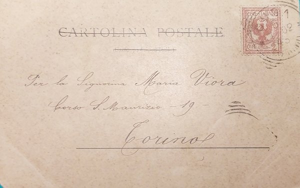 Cartolina - Costume di Giaglione - 1902 | Immagine Gallery 2