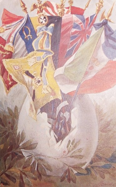 cartolina - Militaria - Illustratore Ronchi - 1917