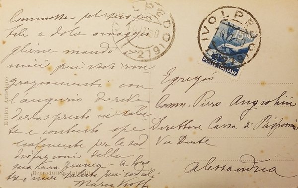 Cartolina - Commemorativa - Giuseppe Verdi - 1950