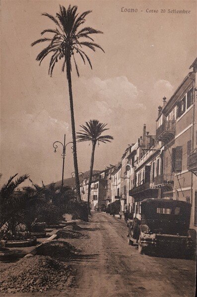 Cartolina - Loano - Corso XX Settembre - 1920 ca.