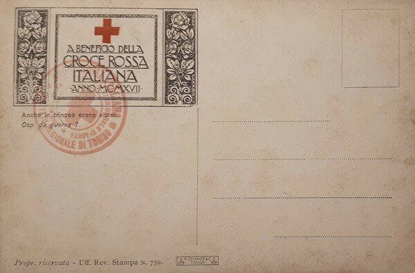 Cartolina - Militaria WWI - Croce Rossa Italiana - In …