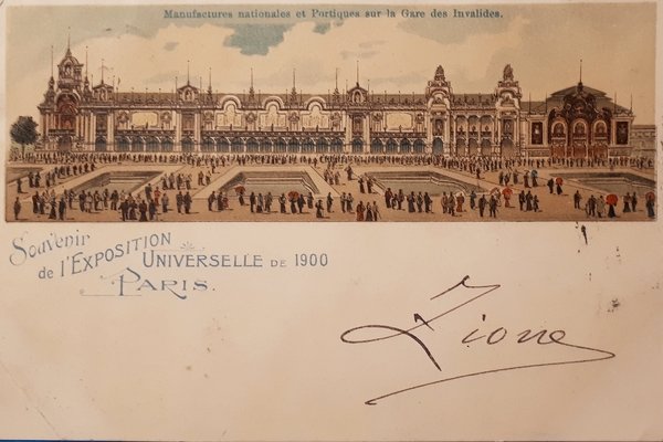 Cartolina - Souvenir de l'Exposition Universelle de 1900 - Paris