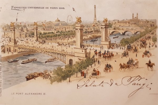 Cartolina - Exposition Universelle de Paris 1900 - Le Pont …