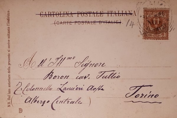 Cartolina - 7^ Lancieri Milano - 1901