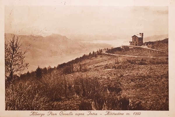 Cartolina - Albergo Piancavallo sopra Intra - Altitudine - 1930