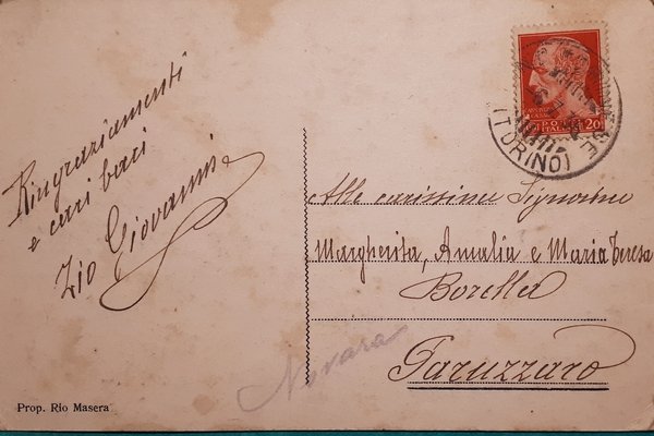 Cartolina - Saluti da Pino Torinese - La Chiesa - …