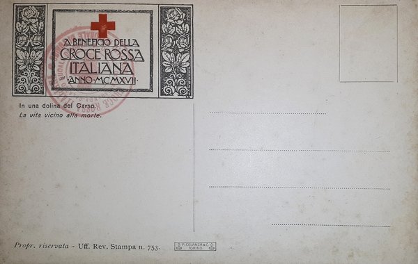 Cartolina - Militaria WWI - Croce Rossa Italiana - In …
