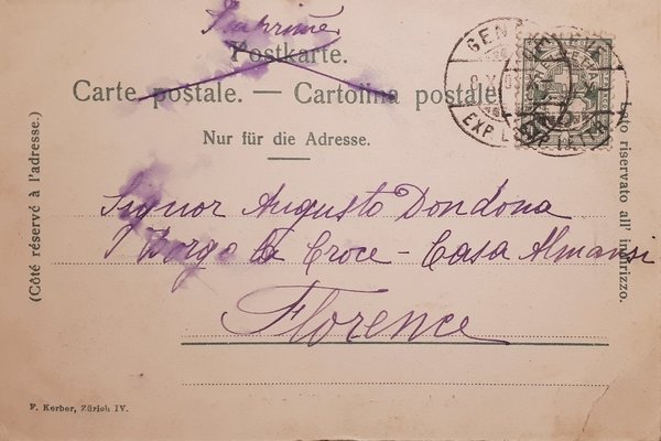 Cartolina - Svizzera - Genève - Musée Ariana - Salle …