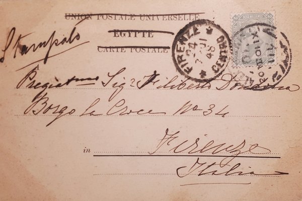 Cartolina - Mosquée et tombeaux - Caire - 1901