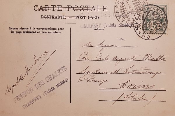 Cartolina - Svizzera - Champéry ( Valais ) - Pensions …