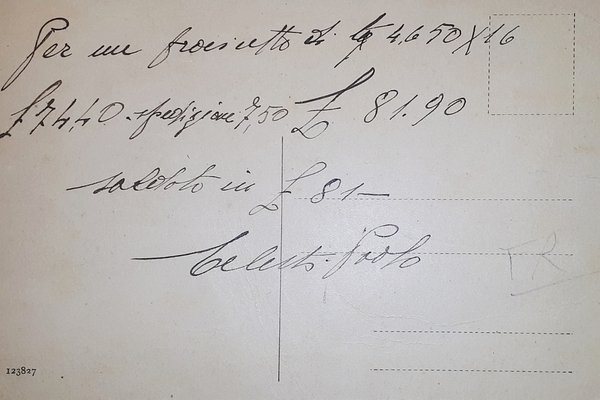 Cartolina - Fiuggi - Negozio Salumeria Celesti Prosciutti di Montagna …