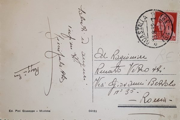 Cartolina - Guastalla - Panorama preso dall'alto - 1932