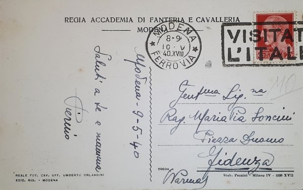 Cartolina - R. Accademia - Esterno Padiglione di Ginnastica - …