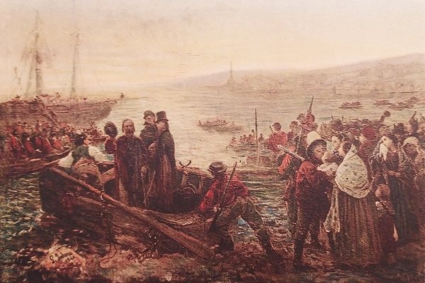 Cartolina - Partenza da Quattro - Illustratore G. Induno - …