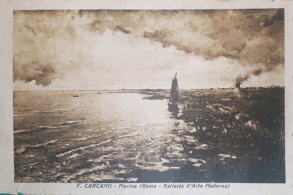 Cartolina - F. Carcano - Marina ( Roma - Galleria … | Immagine principale
