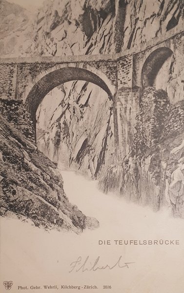 Cartolina - Di Teufelsbrucke - Svizzera - 1902 | Immagine principale