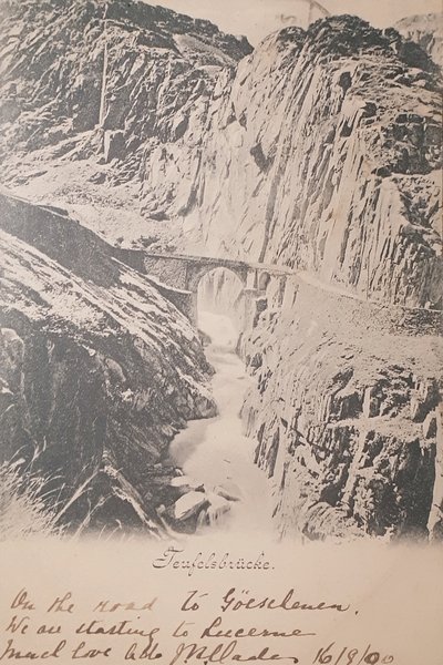Cartolina - Teufelsbrucke - Svizzera - 1900