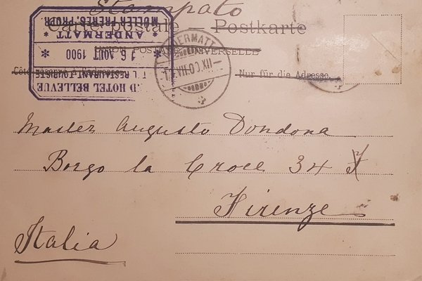 Cartolina - Gruss von Hospental - Svizzera - 1900 | Immagine Gallery 2